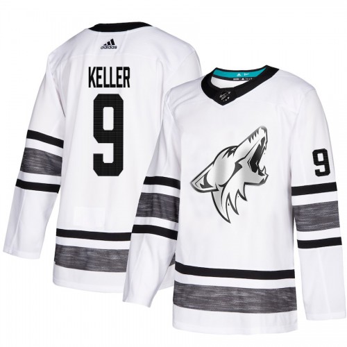 Adidas Arizona Coyotes #9 Clayton Keller White Authentic 2019 All-Star Stitched Youth Jersey Youth