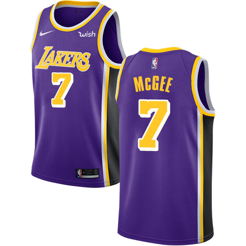 Los Angeles Lakers #7 JaVale McGee Purple Swingman Statement Edition Jersey Mens