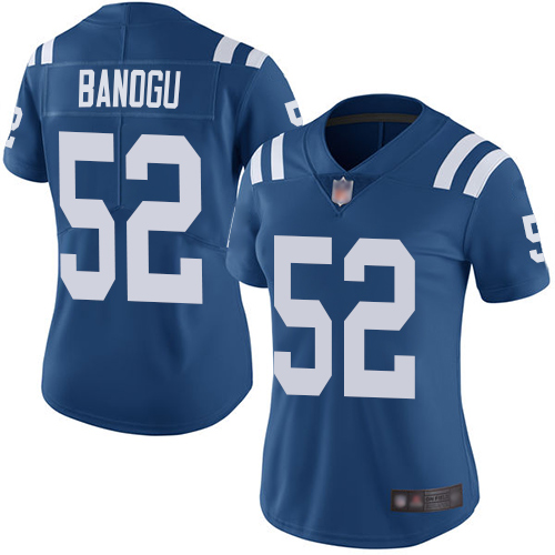 Indianapolis Colts #52 Ben Banogu Royal Blue Team Color Women's Stitched Vapor Untouchable Limited Jersey Womens