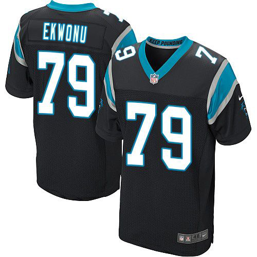 Panthers #79 Ikem Ekwonu Black Team Color Men's Stitched Vapor Untouchable Elite Jersey