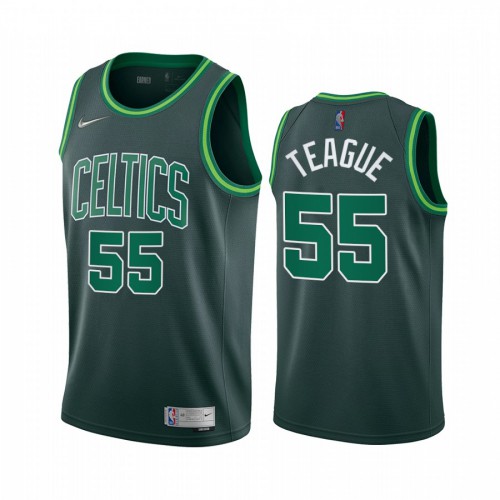 Boston Boston Celtics #55 Jeff Teague Green Womens Swingman 2020-21 Earned Edition Jersey Womens