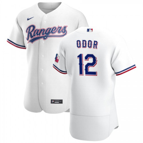 Texas Texas Rangers #12 Rougned Odor Men's White Home 2020 Authentic Player Jersey Men's