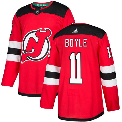 Adidas New Jersey Devils #11 Brian Boyle Red Home Authentic Stitched Youth Jersey Youth