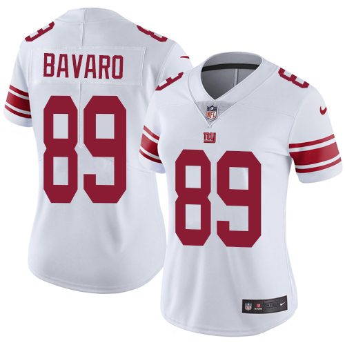 New York Giants #89 Mark Bavaro White Women's Stitched Vapor Untouchable Limited Jersey Womens