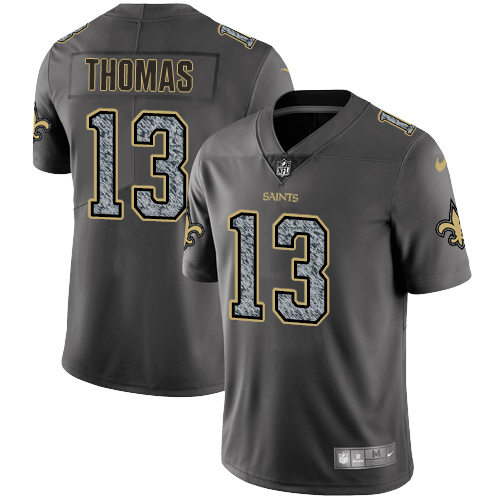 Saints #13 Michael Thomas Gray Static Youth Stitched Vapor Untouchable Limited Jersey
