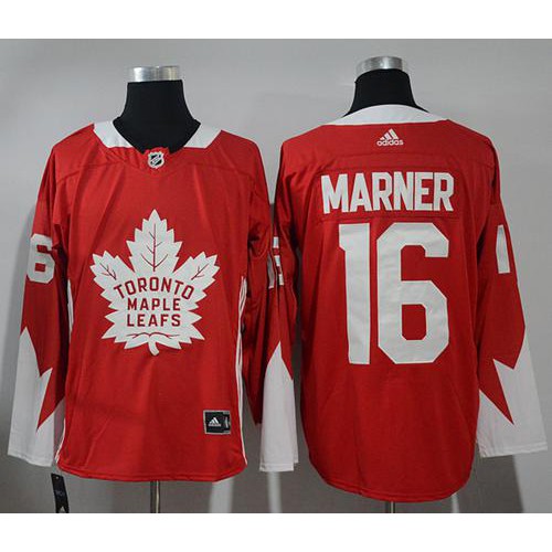 Adidas Maple Toronto Maple Leafs #16 Mitchell Marner Red Team Canada Authentic Stitched Jersey Men's