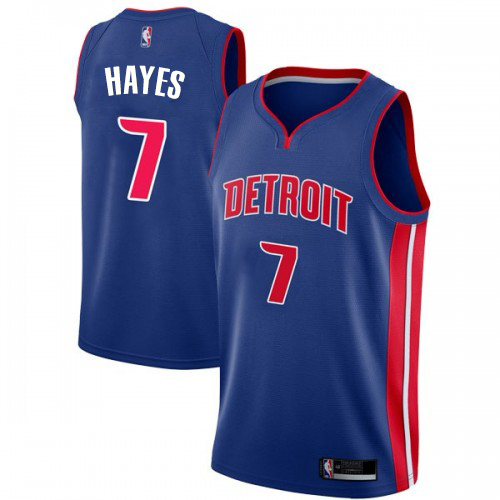 Detroit Pistons #7 Killian Hayes Blue Youth Swingman Icon Edition Jersey Youth