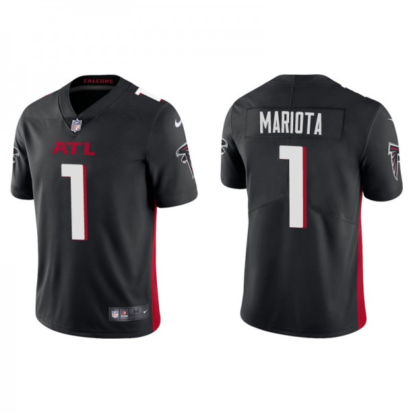 Men's Atlanta Falcons #1 Marcus Mariota Black Vapor Untouchable Limited Stitched Jersey