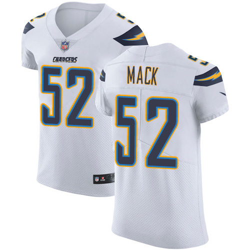 Chargers #52 Khalil Mack White Men's Stitched Vapor Untouchable Elite Jersey