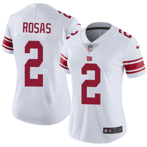 New York Giants #2 Aldrick Rosas White Women's Stitched Vapor Untouchable Limited Jersey Womens