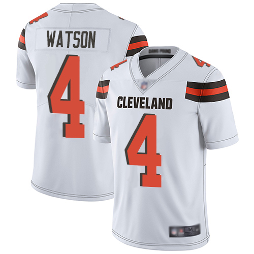 Browns #4 Deshaun Watson White Youth Stitched Vapor Untouchable Limited Jersey