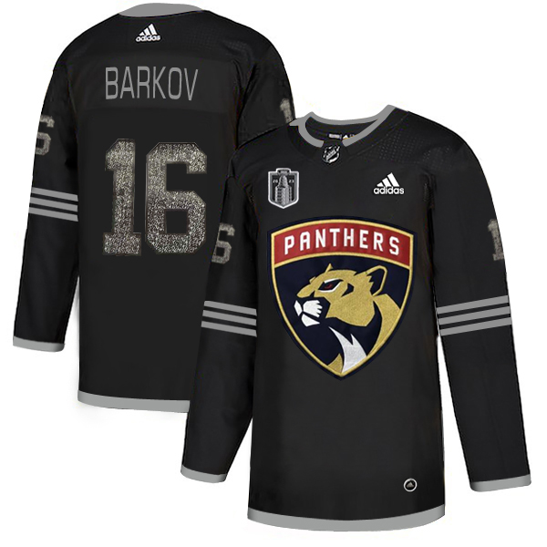 Adidas Lightning #16 Aleksander Barkov Black 2023 Stanley Cup Final Patch Authentic Classic Stitched Youth Jersey