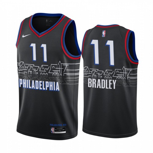 Philadelphia 76ers #11 Tony Bradley Black Youth Swingman 2020-21 City Edition Jersey Youth