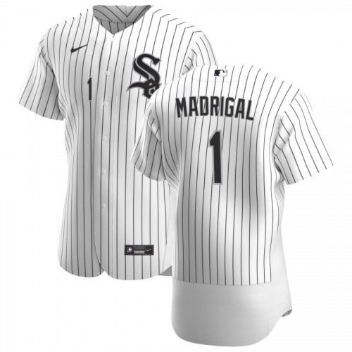 Chicago Chicago White Sox #1 Nick Madrigal Men's White Home 2020 Authentic Player Jersey Men's