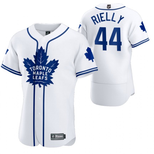 Toronto Maple Toronto Maple Leafs #44 Morgan Rielly Men's 2020 x Crossover Edition Baseball Jersey White Men's