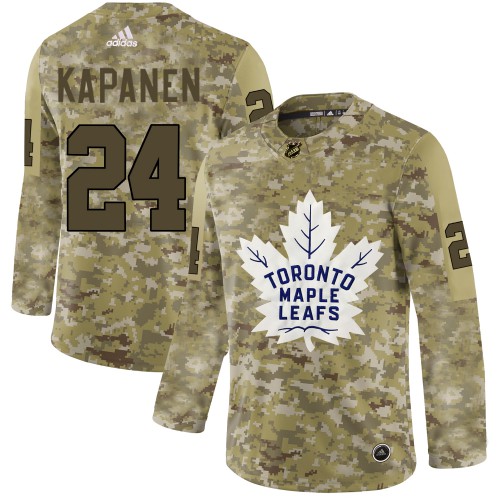 Adidas Maple Toronto Maple Leafs #24 Kasperi Kapanen Camo Authentic Stitched Jersey Men's