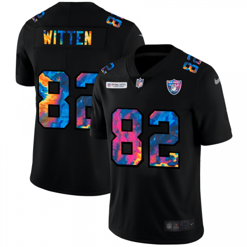 Las Vegas Las Vegas Raiders #82 Jason Witten Men's Multi-Color Black 2020 Crucial Catch Vapor Untouchable Limited Jersey Men's