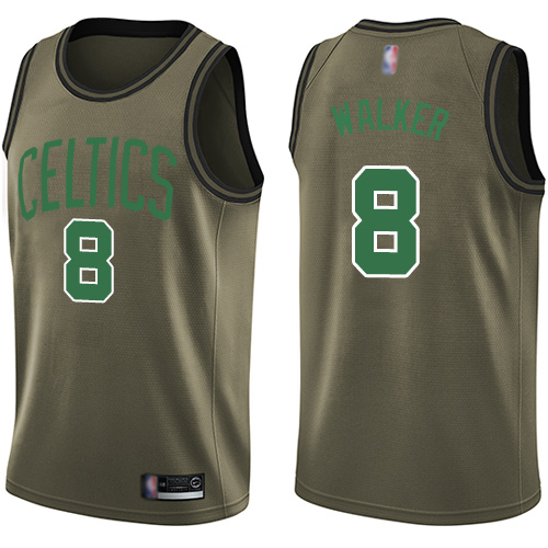 Boston Celtics #8 Kemba Walker Green Youth Swingman Salute to Service Jersey Youth