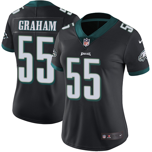 Eagles #55 Brandon Graham Black Alternate Women's Stitched Vapor Untouchable Limited Jersey