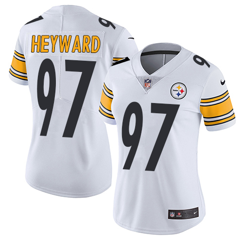 Pittsburgh Steelers #97 Cameron Heyward White Women's Stitched Vapor Untouchable Limited Jersey Womens