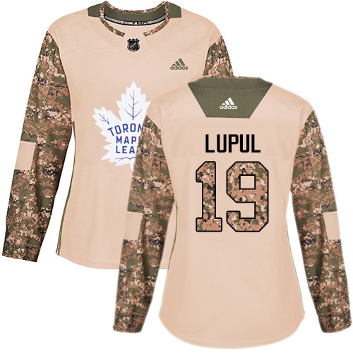 Adidas Maple Toronto Maple Leafs #19 Joffrey Lupul Camo Authentic 2017 Veterans Day Women's Stitched Jersey Womens