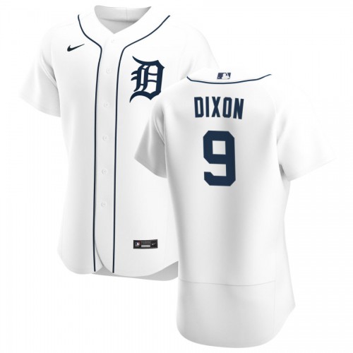 Detroit Detroit Tigers #9 Brandon Dixon Men's White Home 2020 Authentic Player Jersey Men's