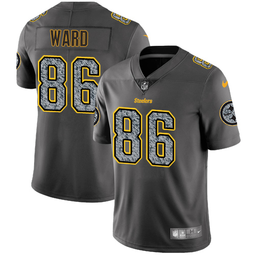 Pittsburgh Steelers #86 Hines Ward Gray Static Men's Stitched Vapor Untouchable Limited Jersey Men's