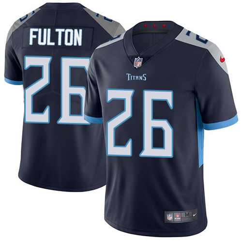 Tennessee Titans #26 Kristian Fulton Navy Blue Team Color Youth Stitched Vapor Untouchable Limited Jersey Youth
