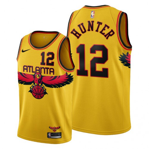 Atlanta Atlanta Hawks #12 DeAndre Hunter Youth 2021-22 City Edition Gold Jersey Youth