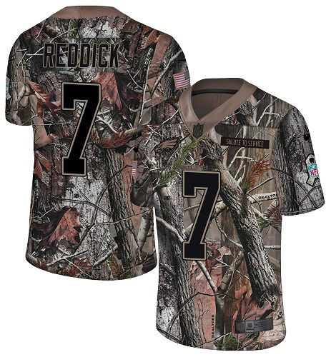 Eagles #7 Haason Reddick Camo Men's Stitched Limited Rush Realtree Jersey