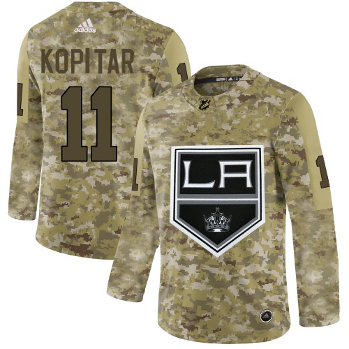 Adidas Los Angeles Kings #11 Anze Kopitar Camo Authentic Stitched Jersey Men's