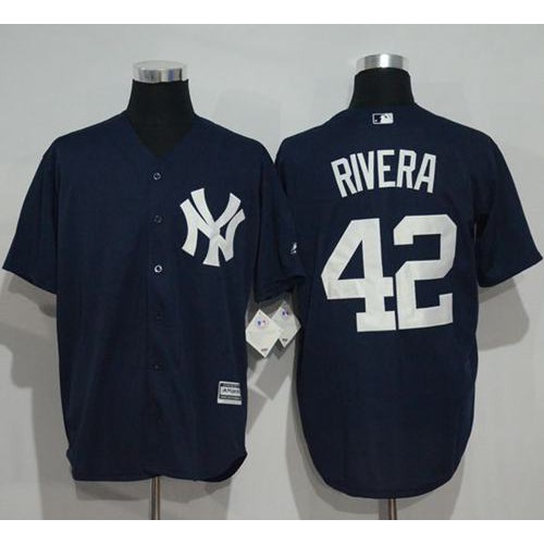 New York Yankees #42 Mariano Rivera Navy Blue New Cool Base Stitched Jersey Men's