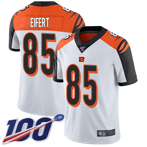 Cincinnati Bengals #85 Tyler Eifert White Men's Stitched 100th Season Vapor Limited Jersey Men's