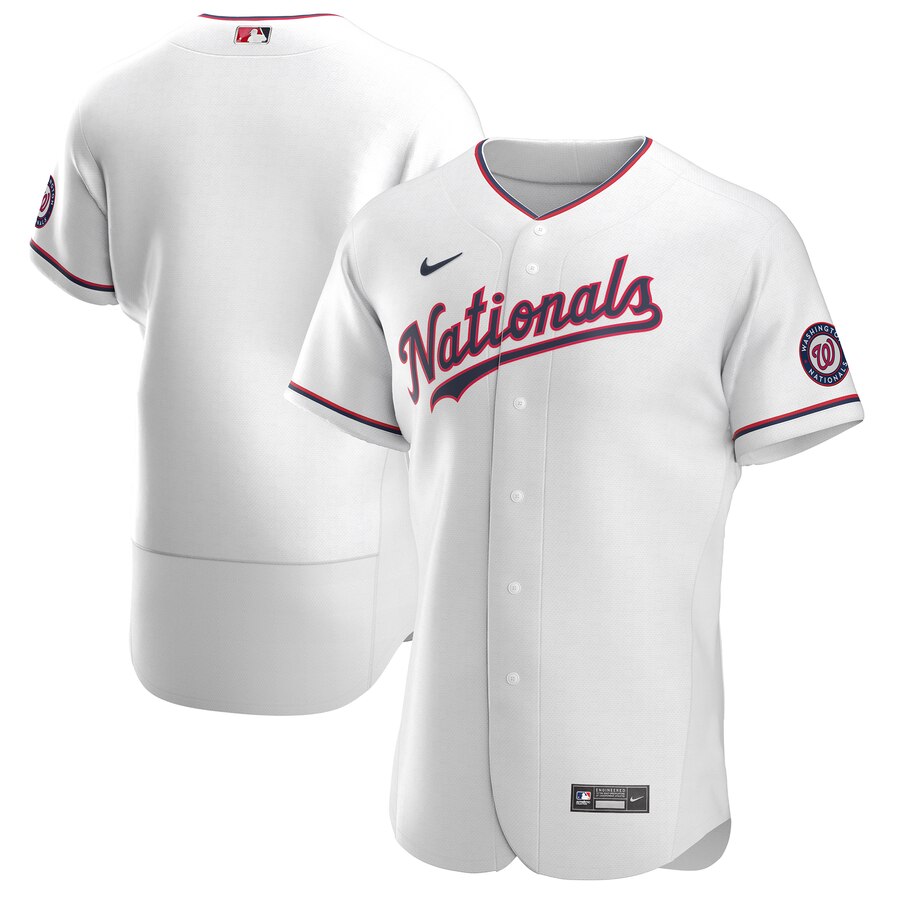Washington Nationals Men's White Alternate 2020 Authentic Team Jersey