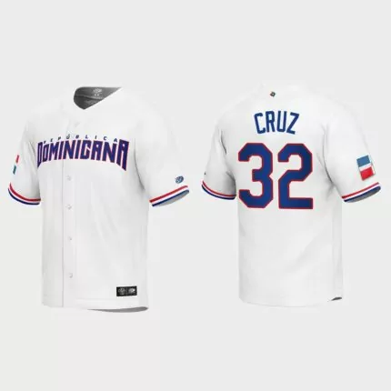 Nelson Cruz Dominican Republic Baseball 2023 World Baseball Classic Replica Jersey – White