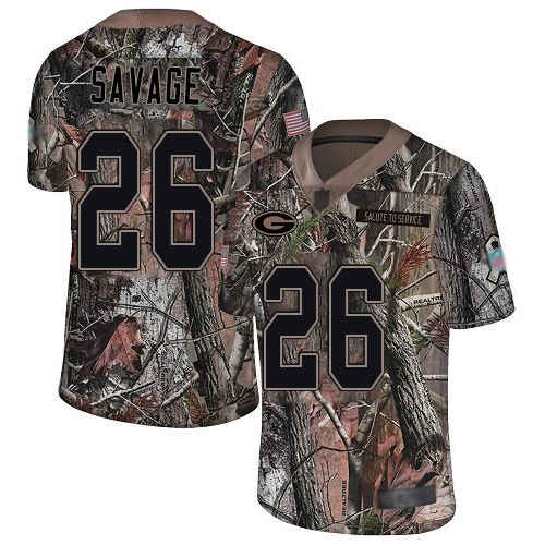 Packers #26 Darnell Savage Camo Men's Stitched Limited Rush Realtree Jersey
