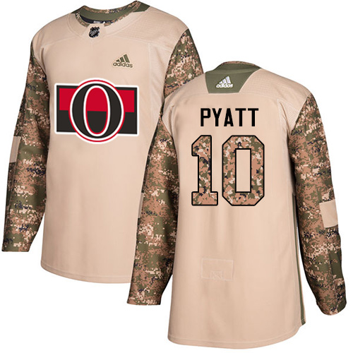 Adidas Ottawa Senators #10 Tom Pyatt Camo Authentic 2017 Veterans Day Stitched Jersey Men's