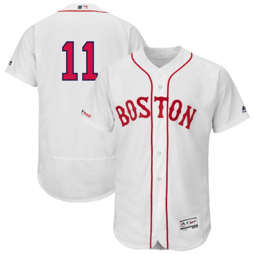 Boston Boston Red Sox #11 Rafael Devers Majestic Alternate Authentic Collection Flex Base Player Jersey White Men's