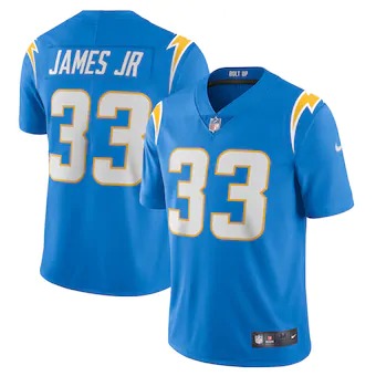 Los Angeles Chargers #33 Derwin James Jr Men's Powder Blue 2020 Vapor Limited Jersey