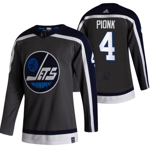 Winnipeg Winnipeg Jets #4 Neal Pionk Black Men's Adidas 2020-21 Reverse Retro Alternate Jersey Men's