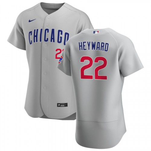 Chicago Chicago Cubs #22 Jason Heyward Men's Gray Road 2020 Authentic Team Jersey Men's
