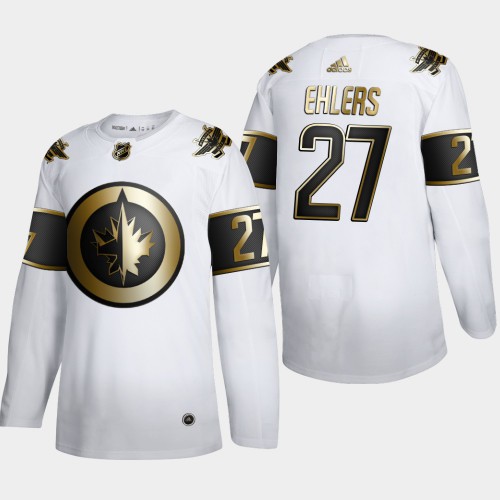 Winnipeg Winnipeg Jets #27 Nikola Ehlers Men's Adidas White Golden Edition Limited Stitched Jersey Men's
