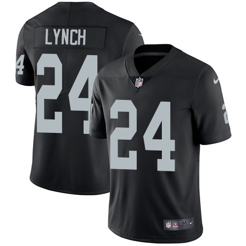 Las Vegas Raiders #24 Marshawn Lynch Black Team Color Men's Stitched Vapor Untouchable Limited Jersey Men's