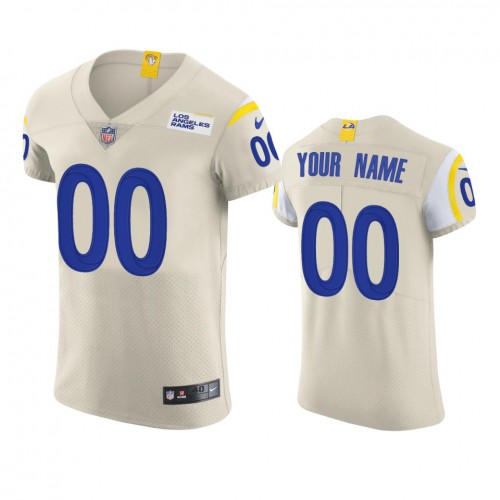 Los Angeles Rams Custom Men's Vapor Elite Player Jersey - Bone