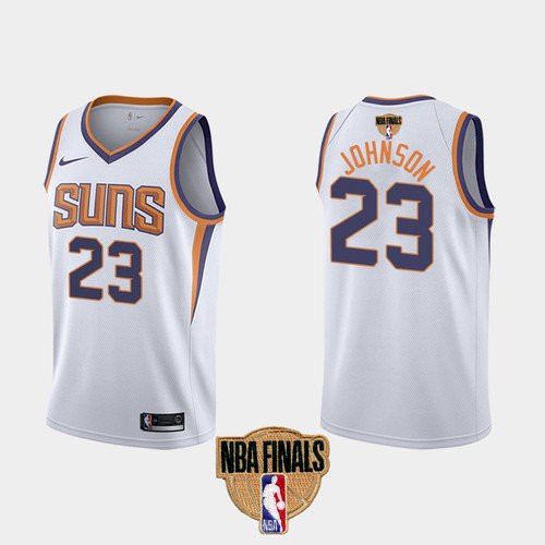 Phoenix Suns #23 Cameron Johnson Youth 2021 Finals Bound Swingman Association Edition Jersey White Youth
