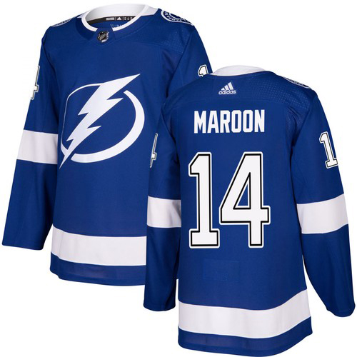 Adidas Tampa Bay Lightning #14 Pat Maroon Blue Home Authentic Youth Stitched Jersey Youth