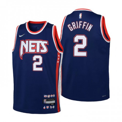 Brooklyn Brooklyn Nets #2 Blake Griffin Youth Navy 2021/22 Swingman Jersey - City Edition Youth