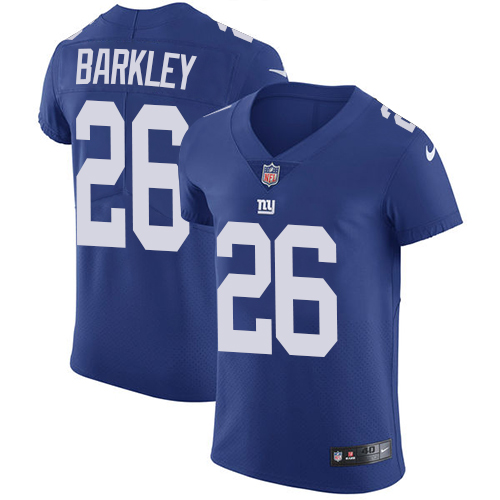 Giants #26 Saquon Barkley Royal Blue Team Color Men's Stitched Vapor Untouchable Elite Jersey