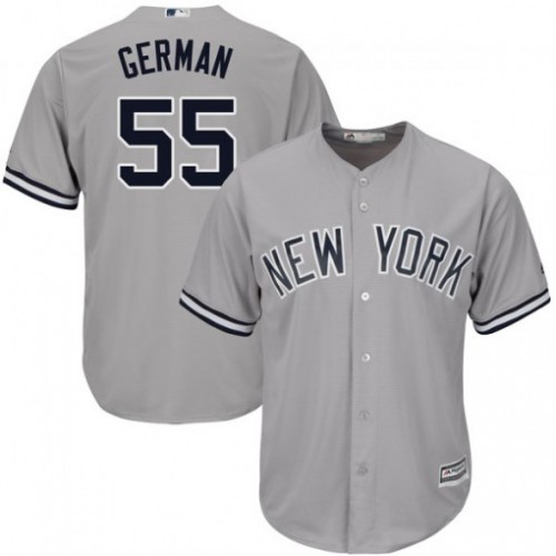 New York Yankees #55 Domingo German Grey New Cool Base Stitched Jersey Men's