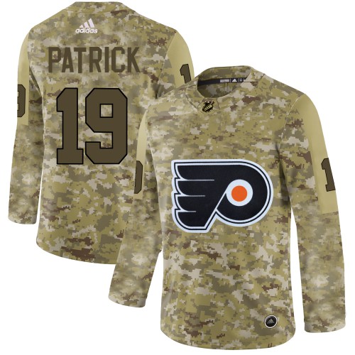 Adidas Philadelphia Flyers #19 Nolan Patrick Camo Authentic Stitched Jersey Men's